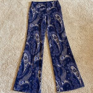Mauve by Anthropology Wide Leg Paisley Pants